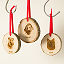 Personalized Pet Portrait Wood Slice Ornament thumbnail 1