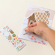 Decorate with Stickers Gingerbread Greeting Card