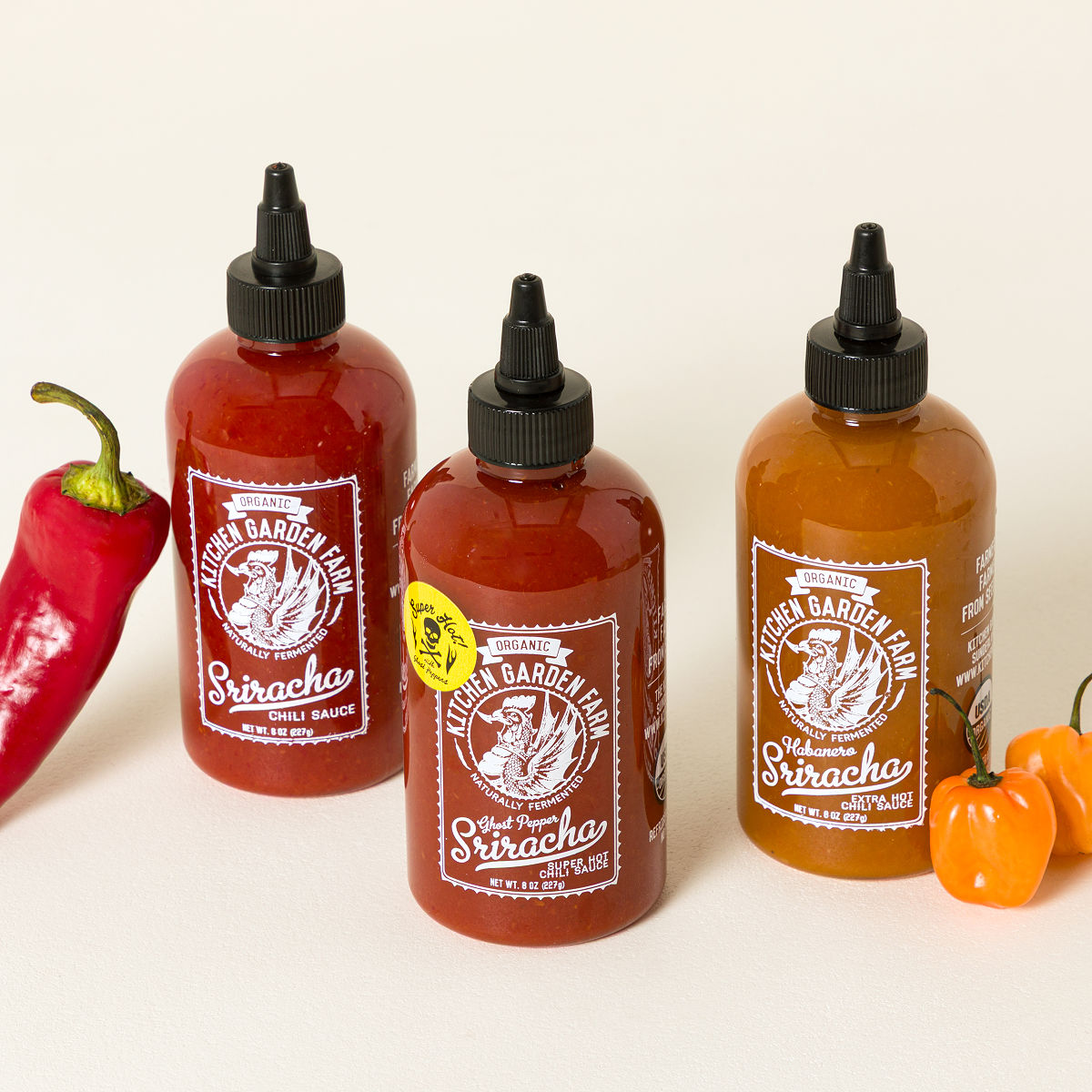 Uncommon Goods | Artisan Sriracha Trio | homemade sriracha