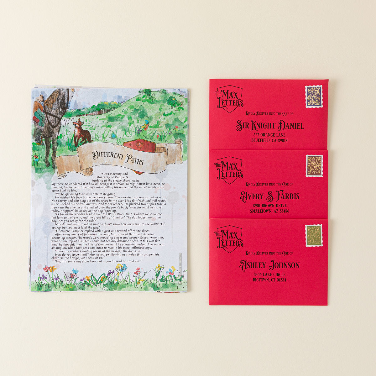 Kids Adventure Letter Subscription - 24 letters - The Max Letters (Ages 8-14+)