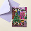 Christmas on the Square Puzzle Greeting Card thumbnail 1