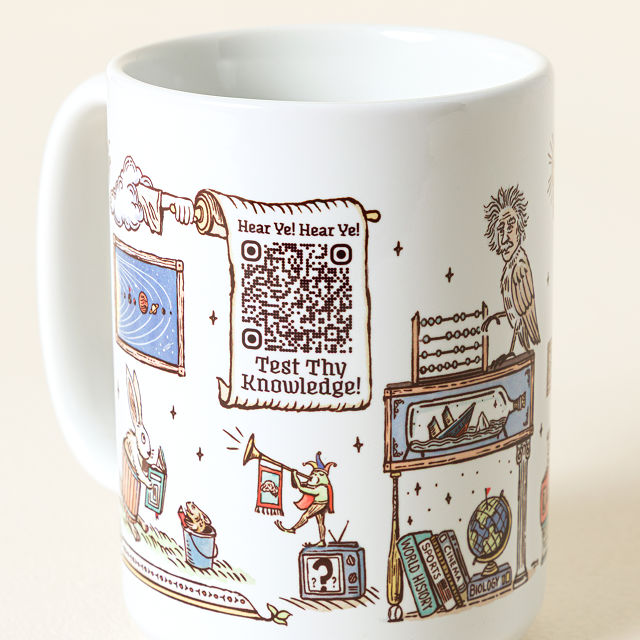 Trivia Every Day Interactive QR Mug