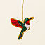 Hummingbird Beaded Ornament thumbnail 1