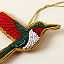 Hummingbird Beaded Ornament thumbnail 2
