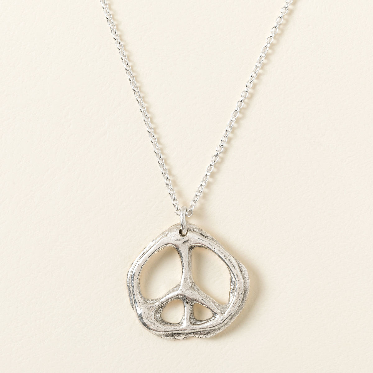 Handmade Peace Sign Necklace