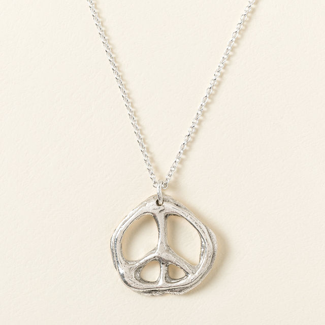 Handmade Peace Sign Necklace