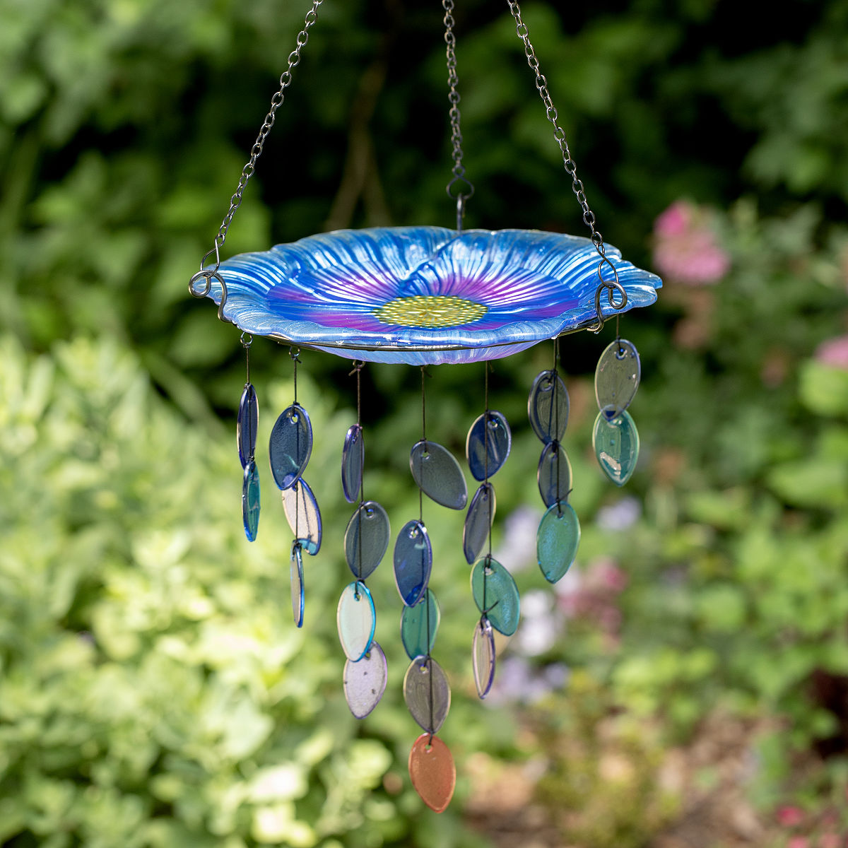 Hanging Bird Bath & Wind Chime