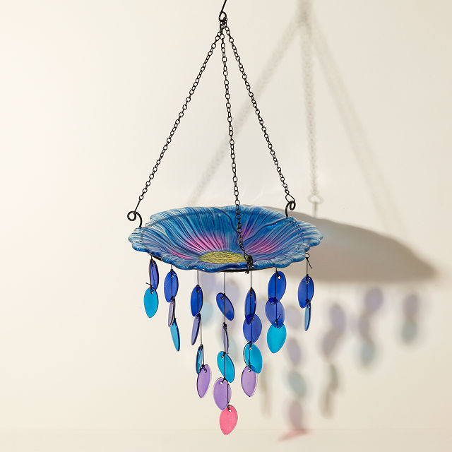 Hanging Bird Bath & Wind Chime