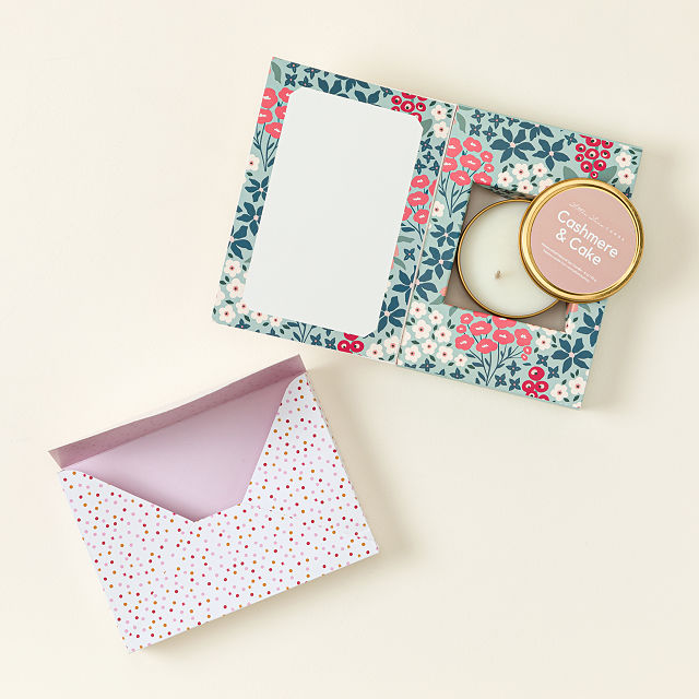 Birthday Balloons Greeting Card and Candle Set