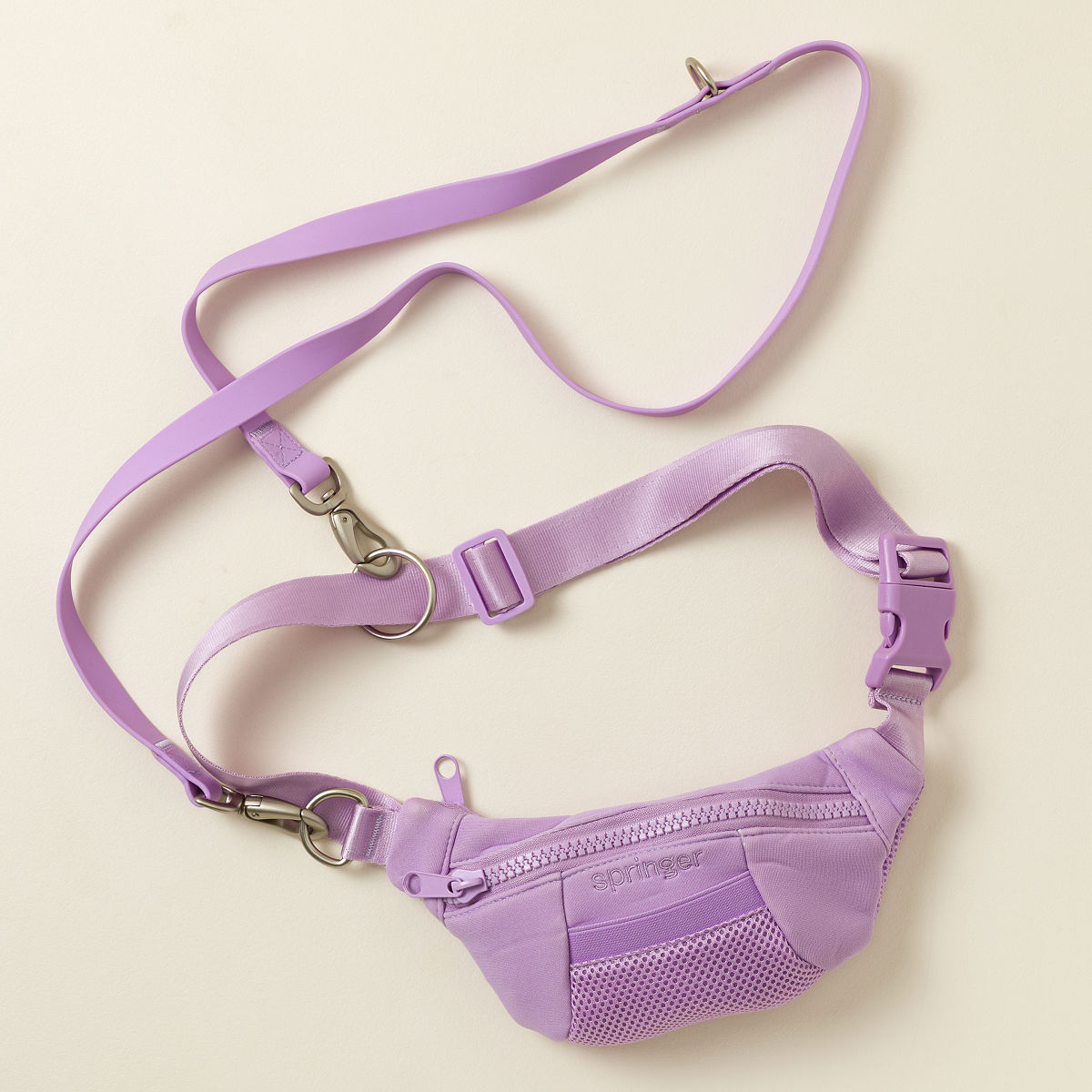 4-in-1 Hands-Free Dog Walking LeashBag - Soft Purple
