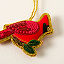Cardinal Beaded Ornament thumbnail 2
