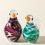 Handblown Glass Chickadee Garden Sculpture thumbnail 2
