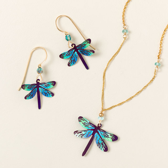 Iridescent Dragonfly Jewelry
