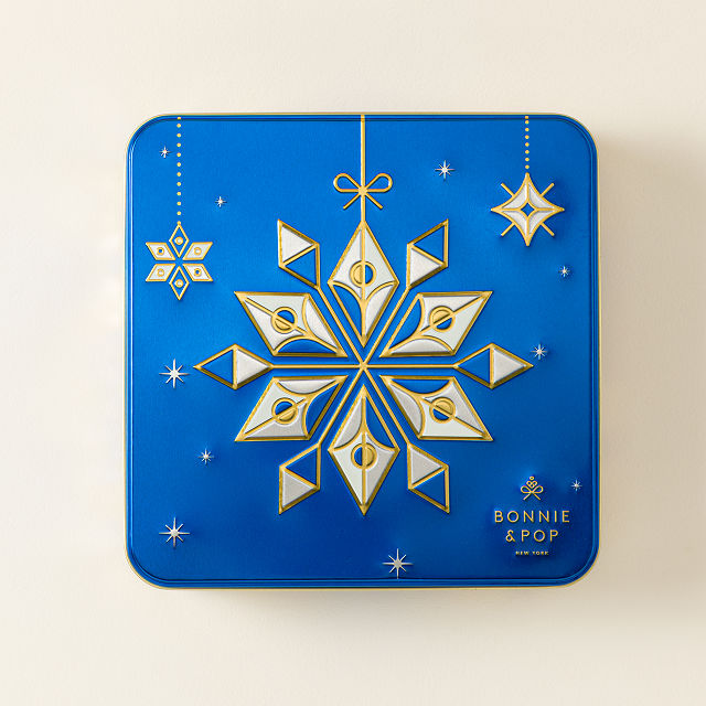 Winter Snowflake Treat Tin