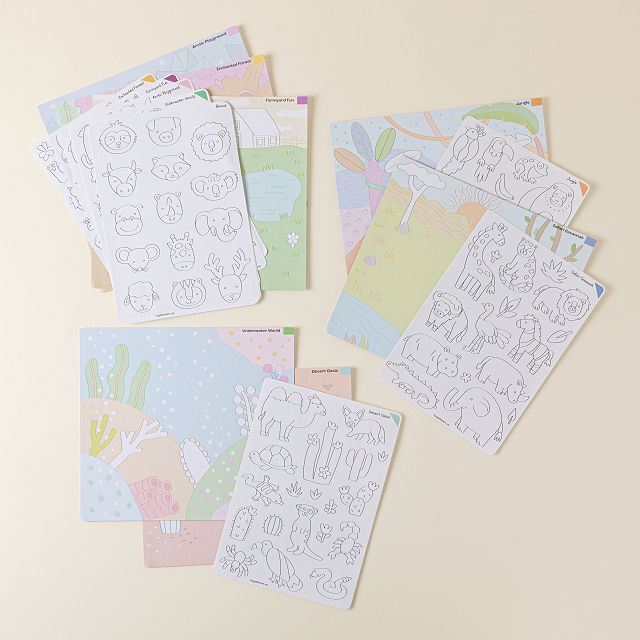 Color Your Own Storytelling Sticker Sets