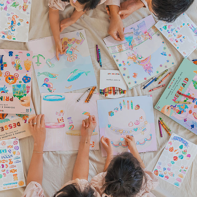 Color Your Own Storytelling Sticker Sets