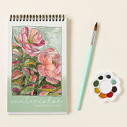 Year of Guided Watercolor Painting Desk Calendar