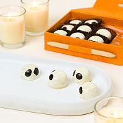 Pumpkin Ganache Ghost Truffles