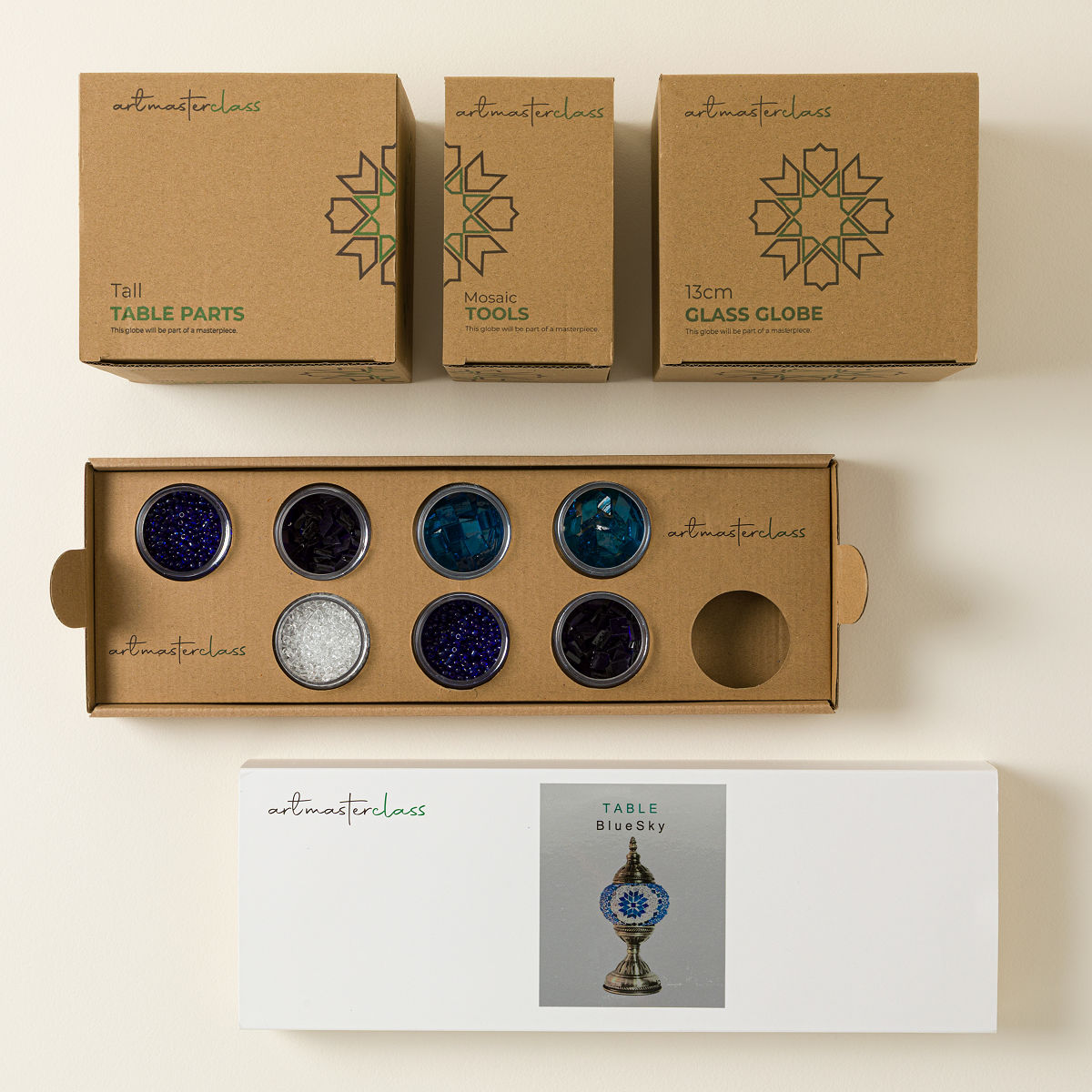 Make Your Own Decorative Turkish Table Lamp - Blue Sky