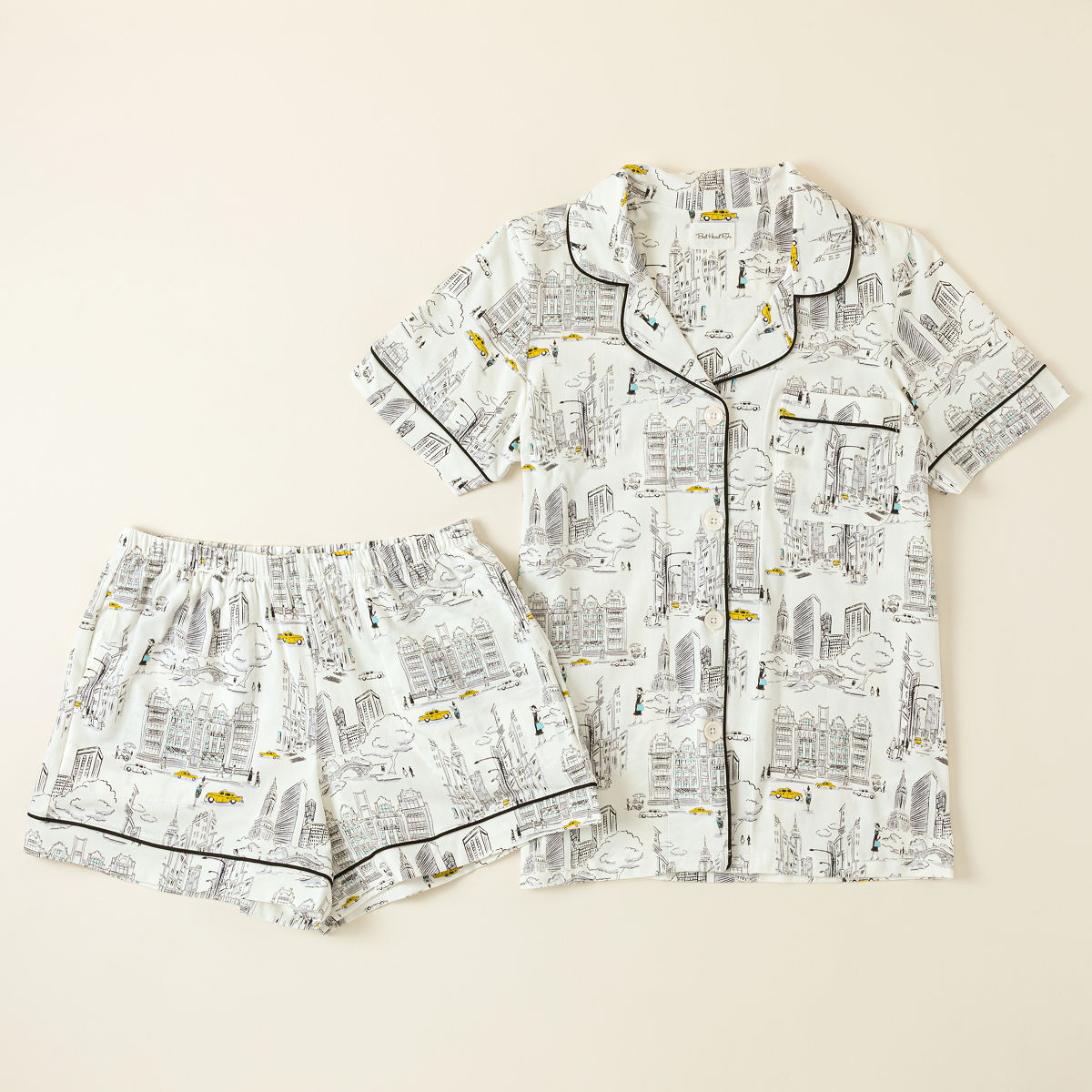 City that Never Sleeps Pajama Set - Short sleeve Small
