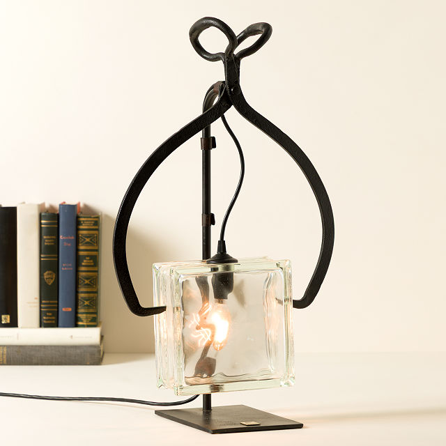 Reclaimed Ice Tong Table Lamp