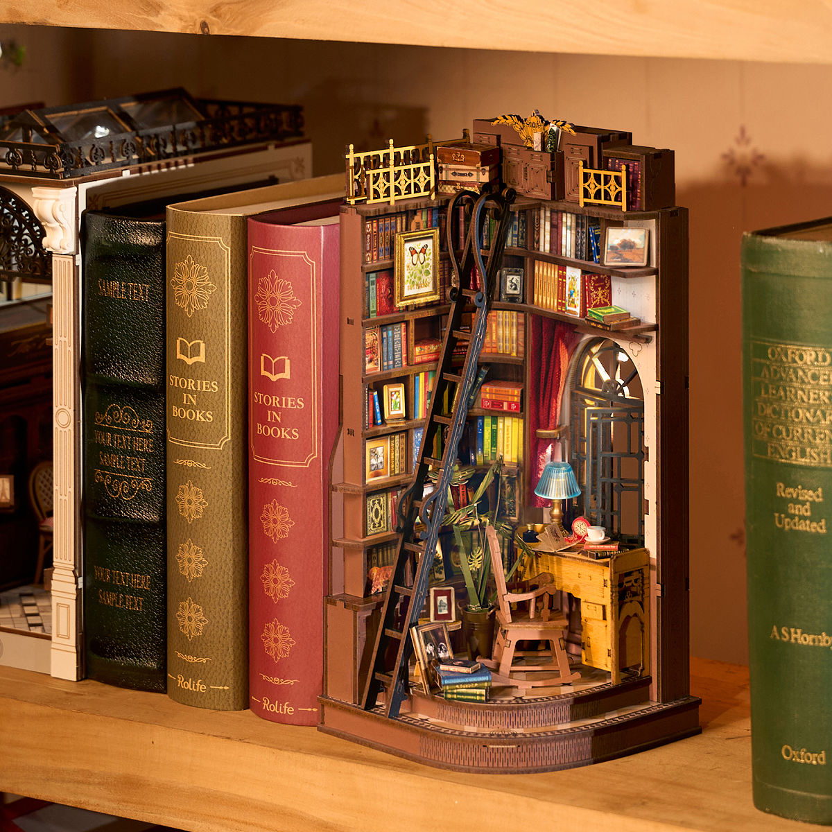 Uncommon Goods | DIY Dream Library Bookend Kit | miniature DIY