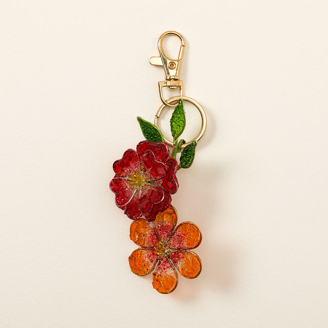 Handmade Wildflower Bag Charm