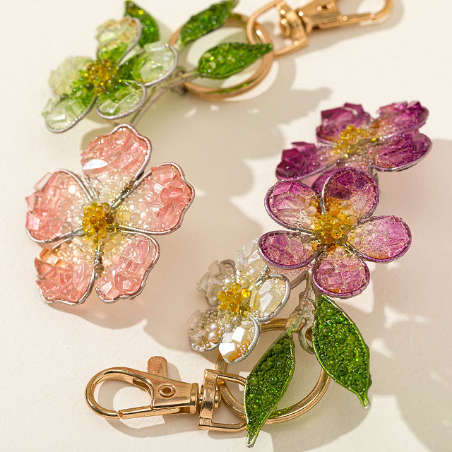 Handmade Wildflower Bag Charm