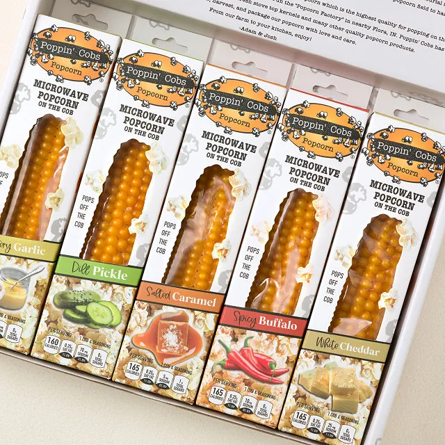 Uncommon Goods Flavored Popcorn on the Cob Gift Set