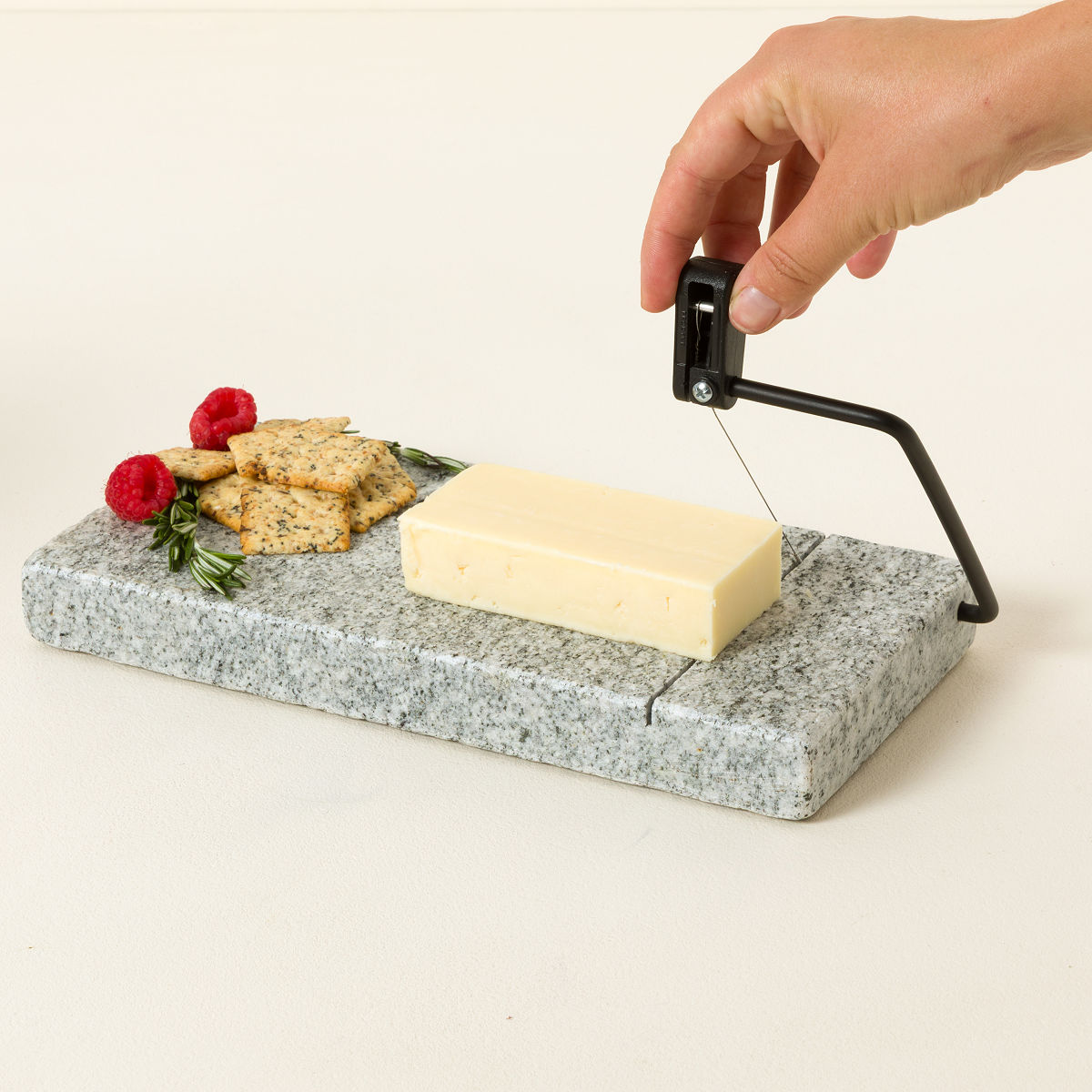 Uncommon Goods | Chill & Slice Stone Cheese Board | cheese stone