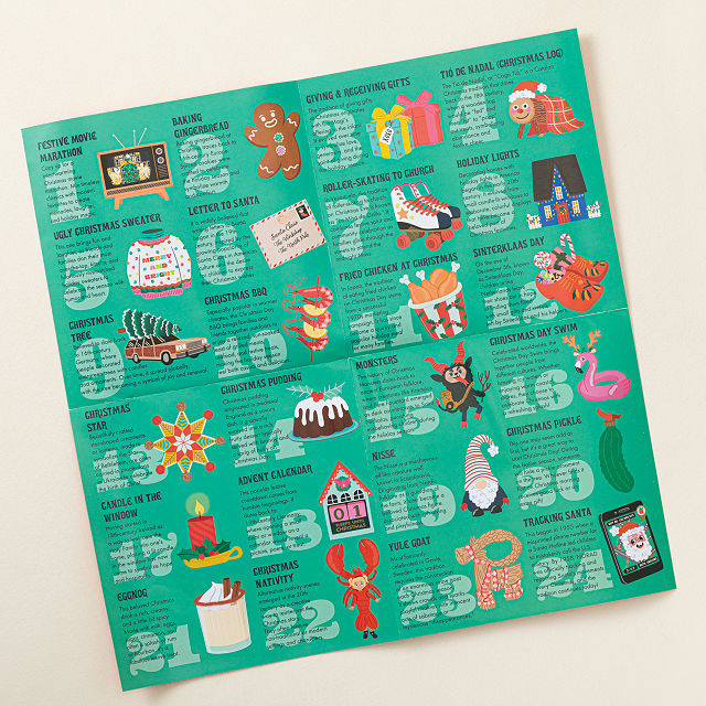 24 Hidden Holiday Traditions Round Jigsaw Puzzle