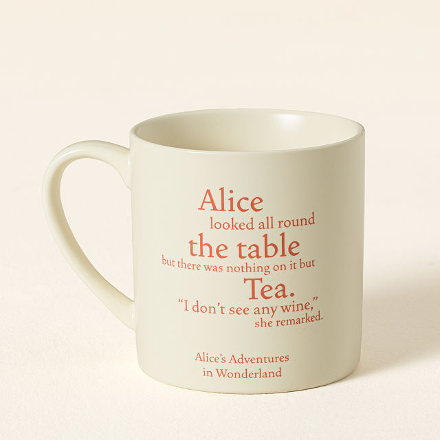 Half Moon Bay Alice in Wonderland Coffee Mug, White, 10.5 Ounce