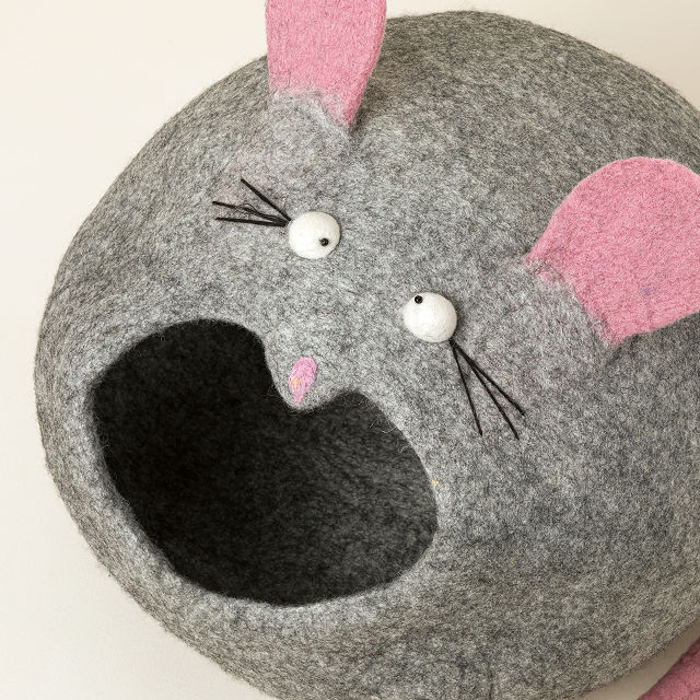 Tables Have Turned Mouse Shaped Cat House