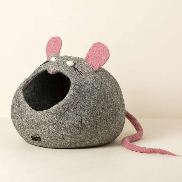 Tables Have Turned Mouse Shaped Cat House