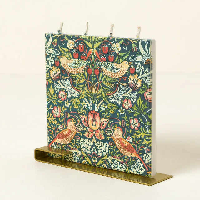 The World of Ornament　William Morris Uncommon Goods | William Morris Bird Motif Flat Candle | William