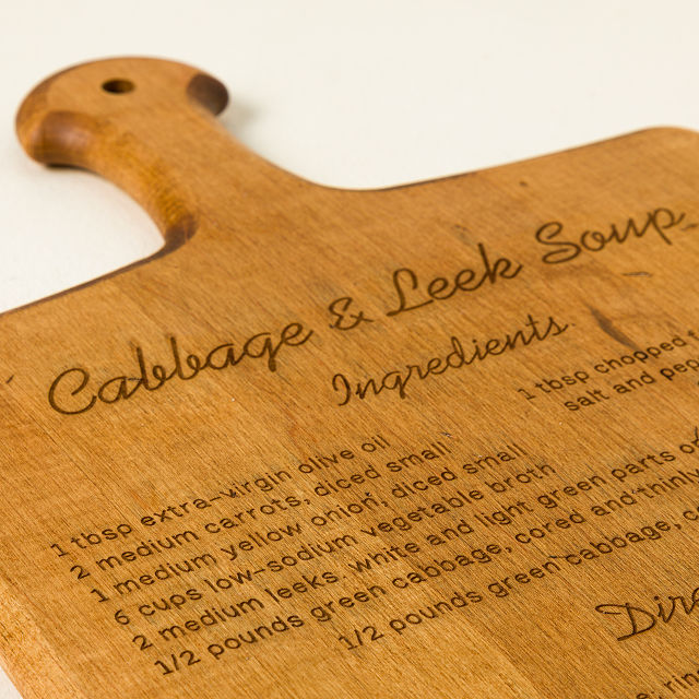 Personalized Family Recipe Serving Paddle