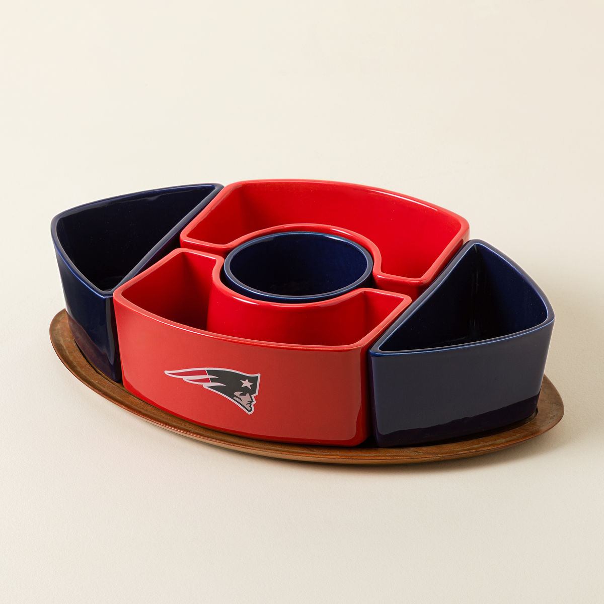 NFL Game Day Ceramic Serving Set - New England Patriots