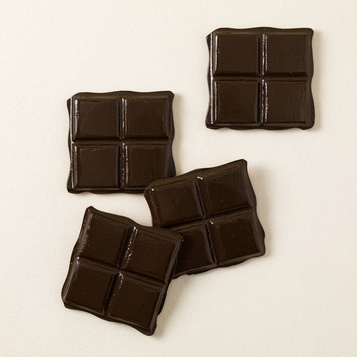Sweet Tooth Coaster Set - Chocolate - Set of 4