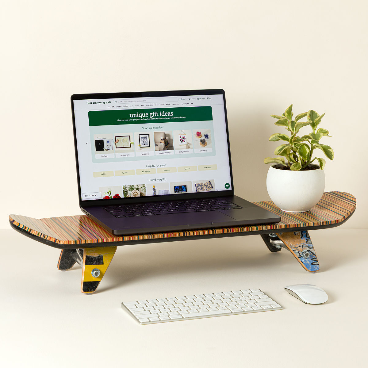 Recycled Skateboard Display Stand