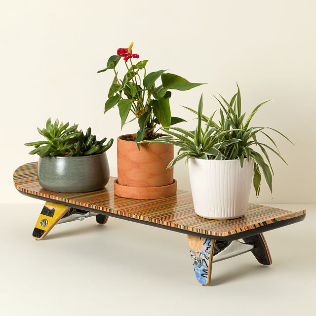 Recycled Skateboard Display Stand