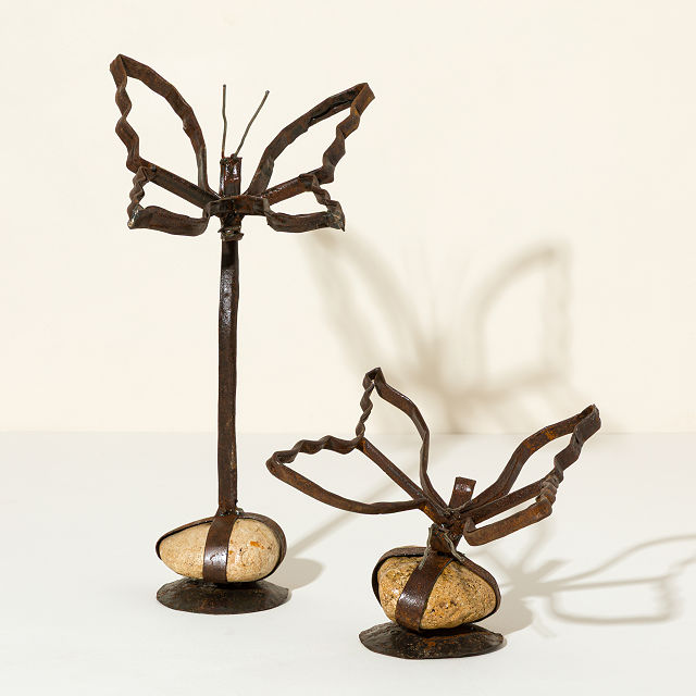 Iron Butterfly Sculpture Set