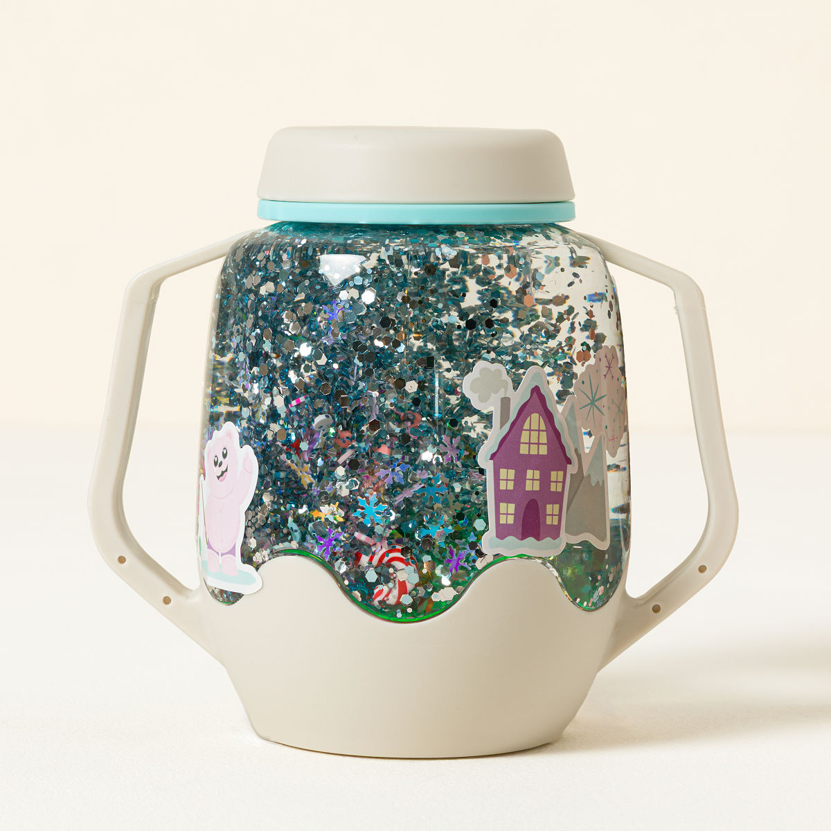 Uncommon Goods | Snow Globe Light Up Sensory Jar Play Set | calm down jar