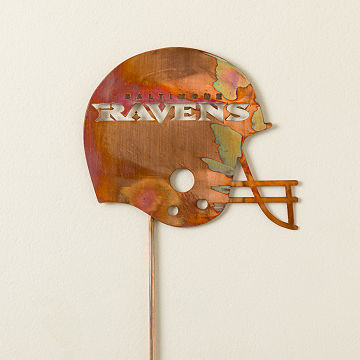 NFL Helmet Garden Stakes