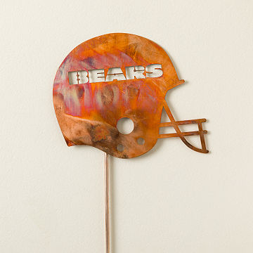 NFL Helmet Garden Stakes