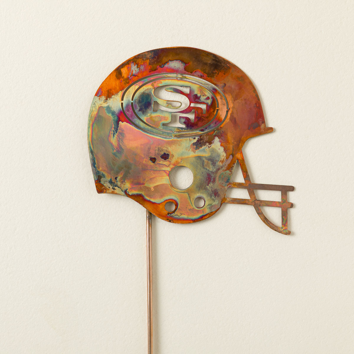 NFL Helmet Garden Stakes - San Francisco 49ers