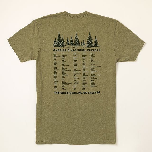 American National Forests Bucket List T Shirt