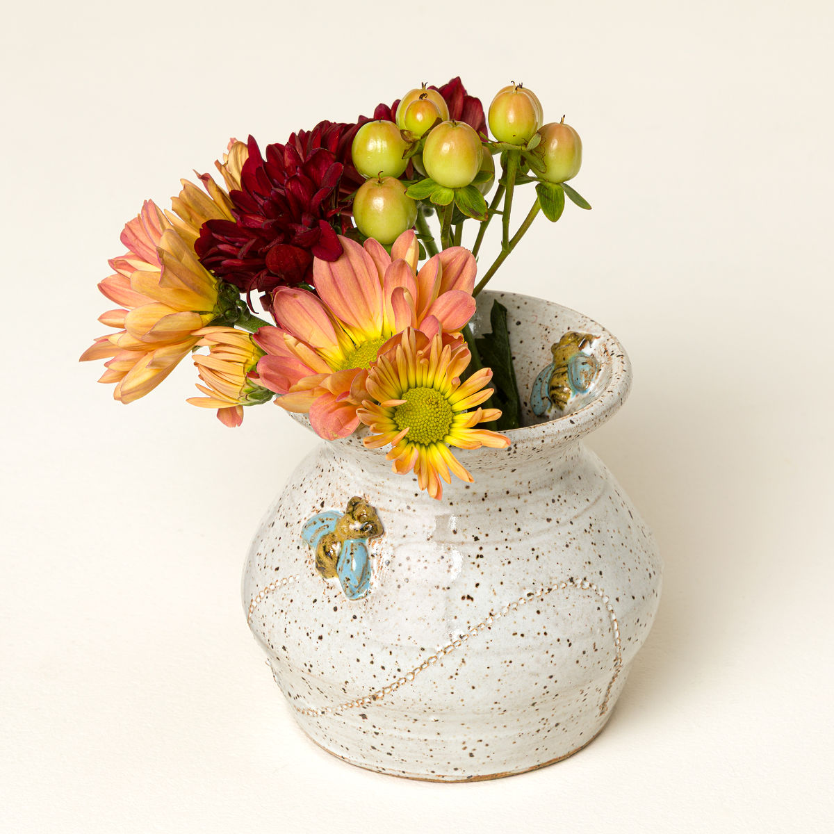 Bees & Blooms Mini Vase