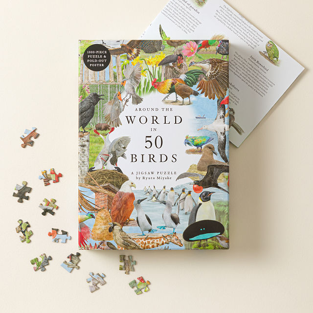 Around the World in 50 Birds Jigsaw Puzzle
