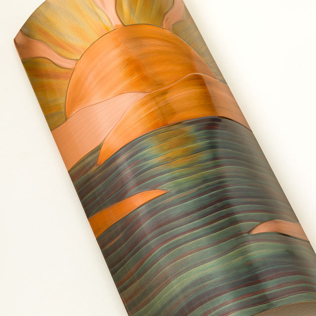 New Horizon Flame Painted Wall Art