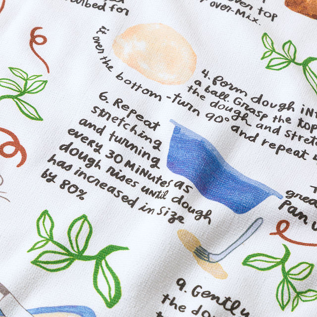 Sourdough Recipe Dish Towel